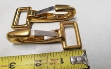  2 qty. Halter Snap 1" 2.5 cm Solid Brass