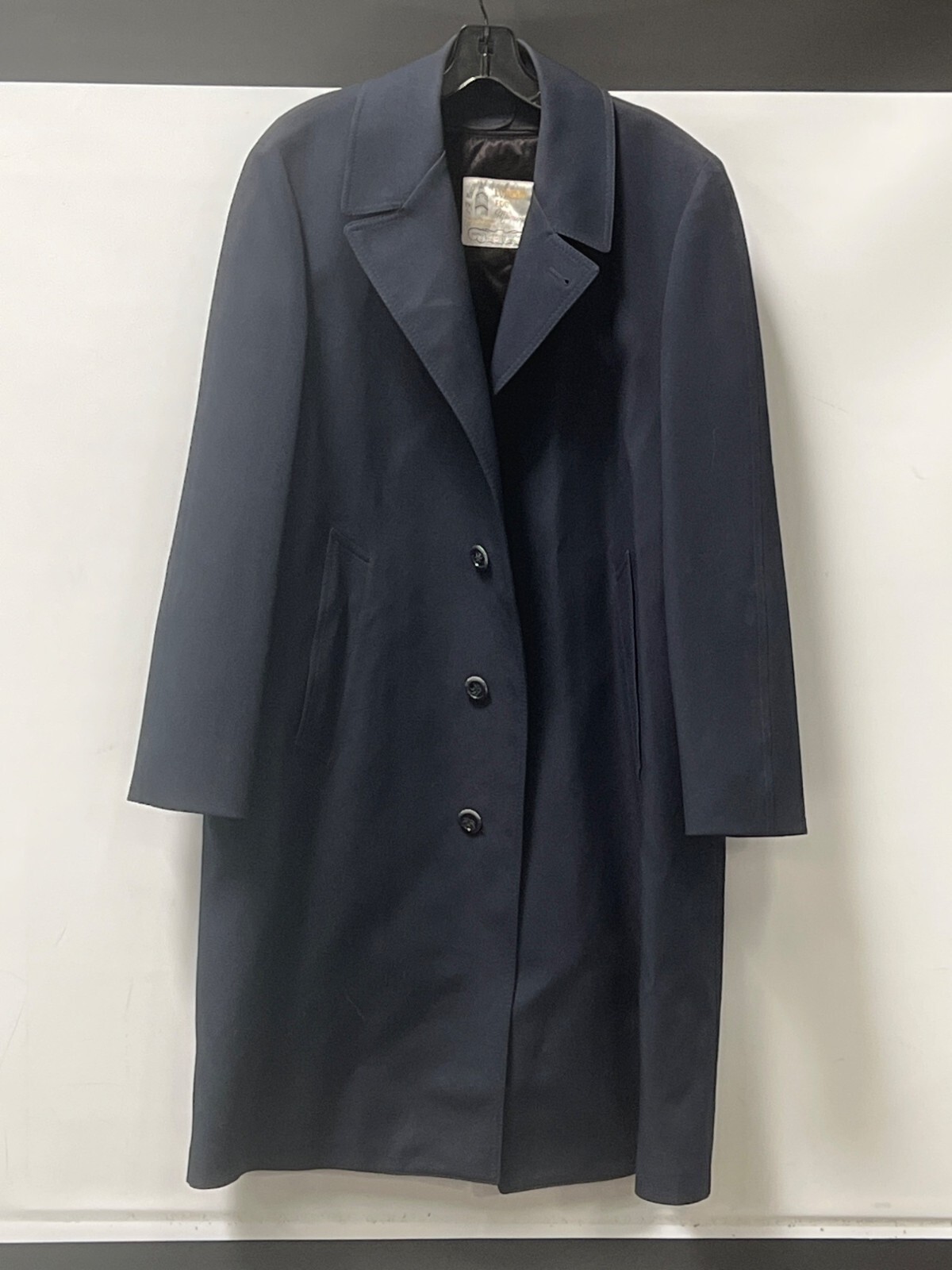 London Fog Navy Blue Trenchcoat with Removable Liner for Men Size 40 Regular