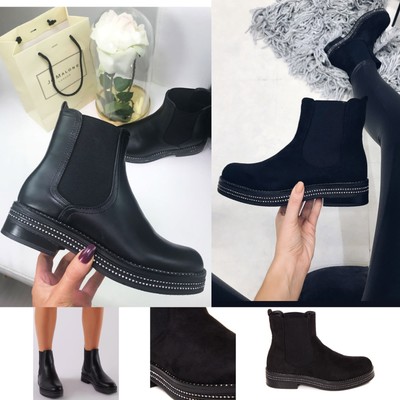 ladies diamante ankle boots