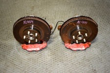 Subaru Impreza Wrx Sti Front 4 Pot Brake Calipers With Hubs Rotors Oem Jdm Use Subaru Impreza Wrx Sti Front 4 Pot Brake Calipers With Hubs Rotors Oem Jdm Use