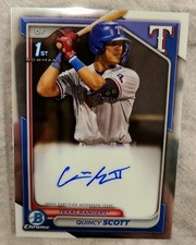 2024 Bowman Chrome - Prospect Autographs #CPA-QS Quincy Scott (AU, RC)