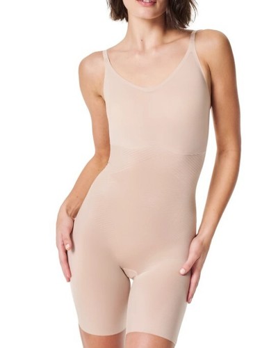 Spanx 1X Thinstincts Mid-Thigh Body 10380R champagner beige Shorts NEU $ 95