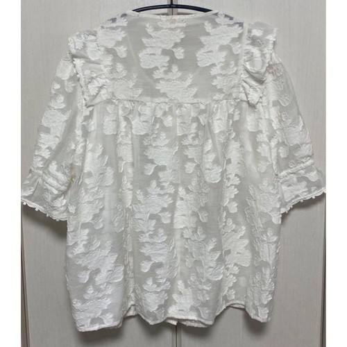 RAR Neu mit Etikett Sezane PAOLINA Bluse WEISS GEBLÜMT Shirt GR42 US10 Brustweite 44 - Bild 2 von 7