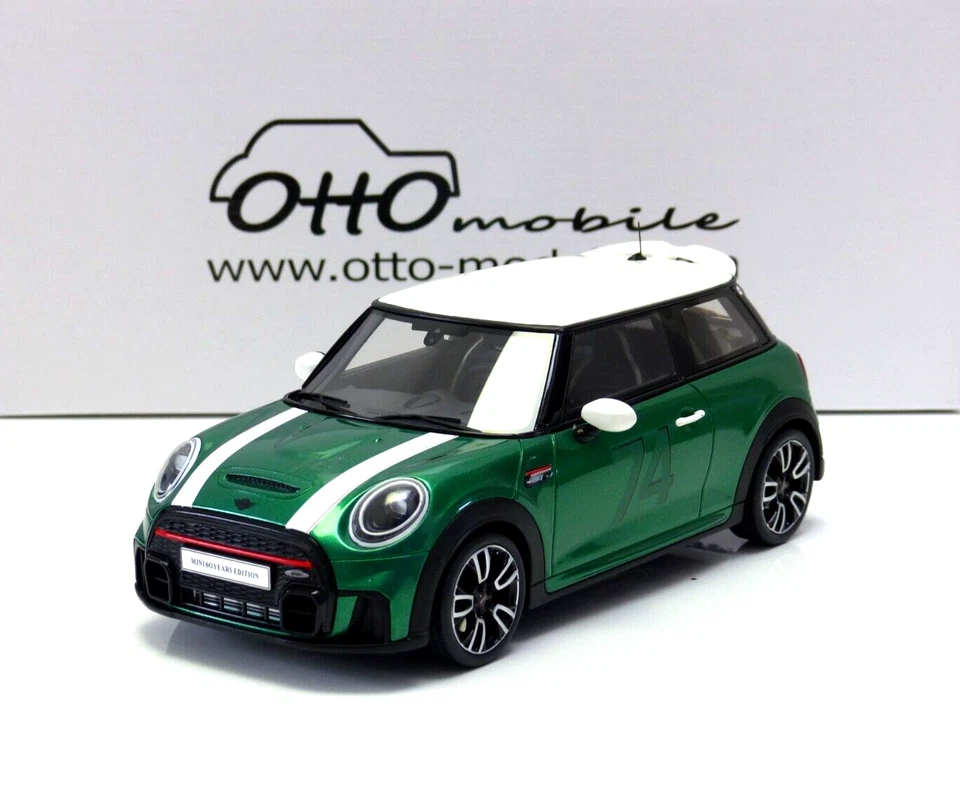 Mini Cooper (F56) JCW John Cooper Works #74 2023 Green IV 1:18 OT1098 OttOmobile - Image 3 of 4