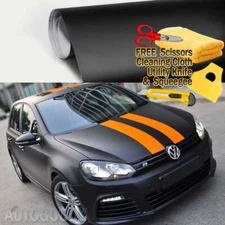 360" x 60" Matte Flat Black Vinyl Film Wrap Bubble Free Air Release 30ft x 5ft