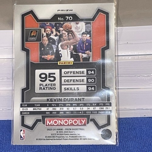 2024 Prizm Monopoly Kevin Durant Purple Wave - Picture 2 of 2