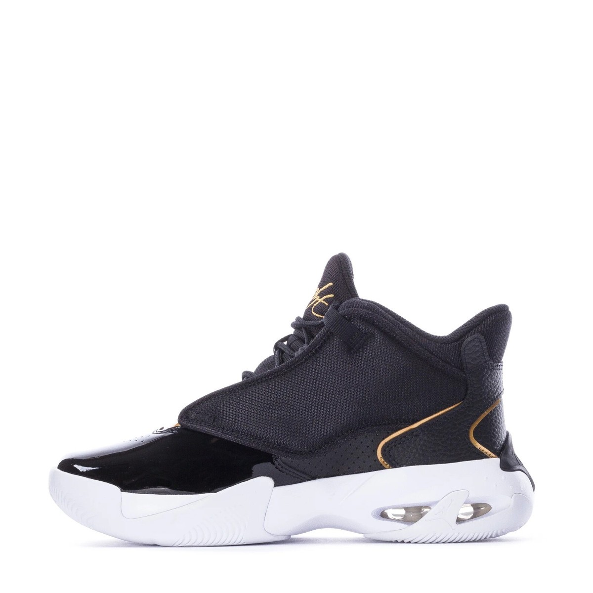 Size 10.5 - Air Jordan Max Aura 4 Black Metallic Gold for sale