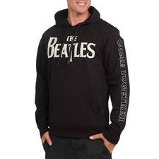 THE BEATLES XXL COME TOGETHER BLACK PULLOVER HOODIE W/ HAND WARMER
