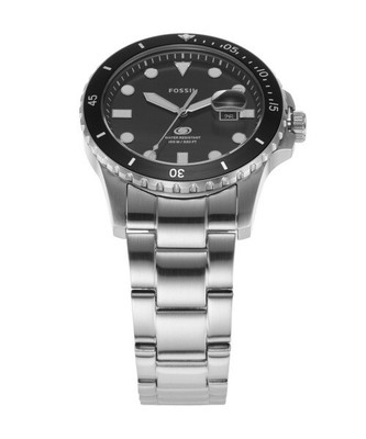 Fossil Blue Dive FS6032 schwarz Analog Edelstahl Dress Quarz Herrenuhr
