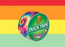 Duck 283268 Love Tie Dye Colored Printed Duct Tape 1.88 W in. x 10 L yd.