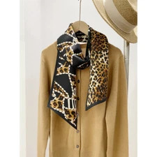 New Quality 30% Silk 70% Wool Two Face Print Hand Rolled Edges Scarf 16*150cm-