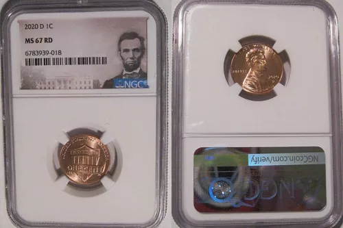 2020 D Lincoln SHIELD Cent 1c NGC MS 67 RD Lincoln Label