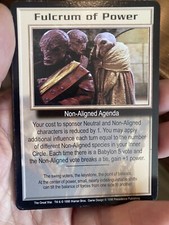 FULCRUM OF POWER 1998 THE GREAT WAR BABYLON 5 CCG COLLECTORS CARD NEAR MINT
