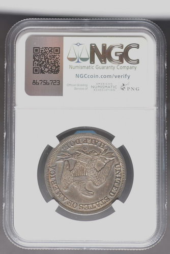 1857-O 50c Seated Liberty NGC AU53 - Picture 4 of 5