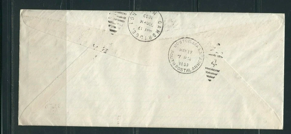 US SC # C24 Winged Globe FDC. No Cachet  - Image 2 of 2