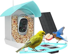 Smart Bird Feeder with Camera, AI Identify Bird Breed, Solar-Powered Wifi FHD 2K