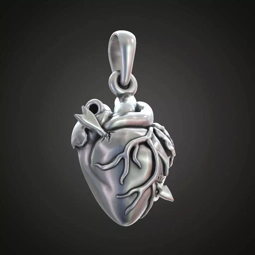 Heart sale vial necklace