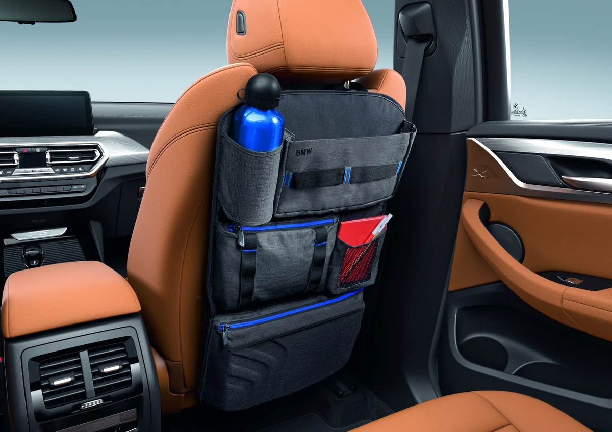 BMW Genuine Seat Back Headrest Storage Organiser Multi Pocket