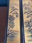 Chinese Landscape Paintings (2) Gold Background, Signed Young’an On Wood — photo 4