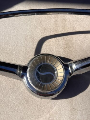 Studebaker Lark And Hawk 1556991 Horn Ring Bezel Button Emblem 1963-66 OEM 64 65 - Picture 4 of 13