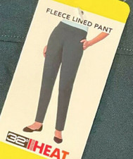 32 DEGREES HEAT WOMEN'S FLEECE LINED PANTS NOCTURNAL TEAL MEDIUM NWT