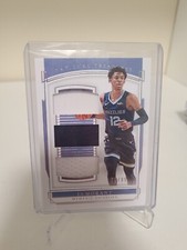 2019-20 National Treasures Ja Morant Prime Rookie Triple Materials Patch RC #/99