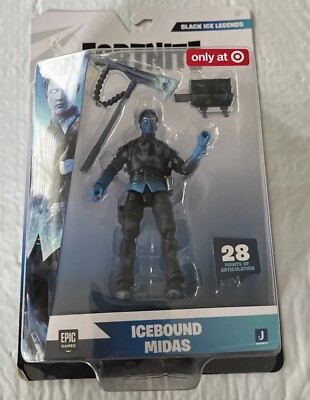 2023 Fortnite Black Ice Legends ICEBOUND MIDAS ACTION FIGURE  4''  Brand New
