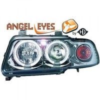 LHD Scheinwerfer Paar Angel Eyes Klar Chrom FüR Audi A4 Avant 8D2