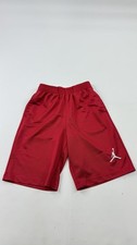 Jordan Shorts Boys Large Red Mesh Athletic Basketball Jumpman Logo Casual
