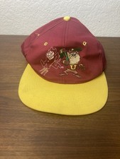 Vintage TAZ ASU SUN DEVILS Snapback Hat Looney Tunes