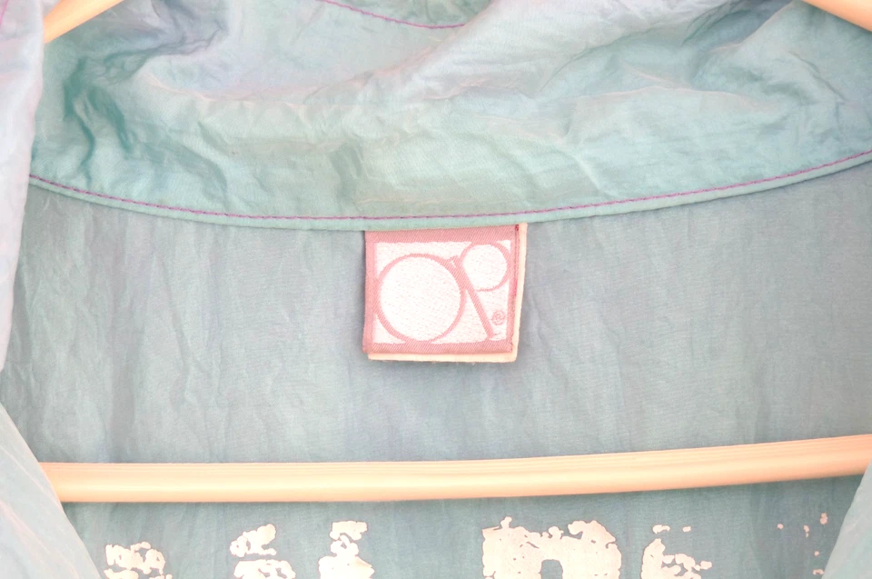 Pullover cortavientos vintage OP Ocean Pacific iridiscente años 80 90 EE. UU. M Foto 2 de 4