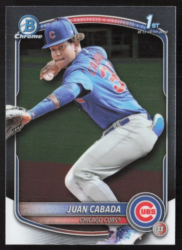 2025 Bowman Chrome Prospects Juan Cabada #BCP-207 GS1-4
