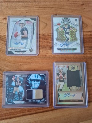 Spencer Rattler Lot 2024 RC Prizm Disco Auto, Mosaic White Auto, Certified Auto