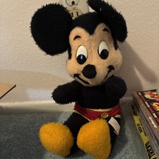 Vintage 1950s Mickey Mouse Plush California Stuffed Toys Walt Disney Rare