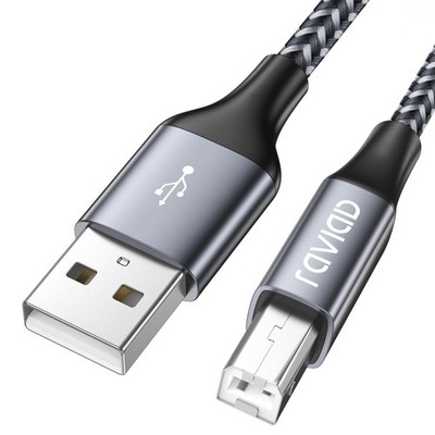 RAVIAD Druckerkabel, Scannerkabel [2M] USB 2.0 Typ B Kabel USB A auf USB B