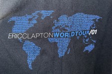 Eric Clapton World Tour 2001 VINTAGE T-Shirt XL Beatles Cream Yardbirds Concert