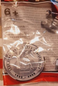 STAR WARS Lego rare 10th anniversary chrome Darth Vader minifigure