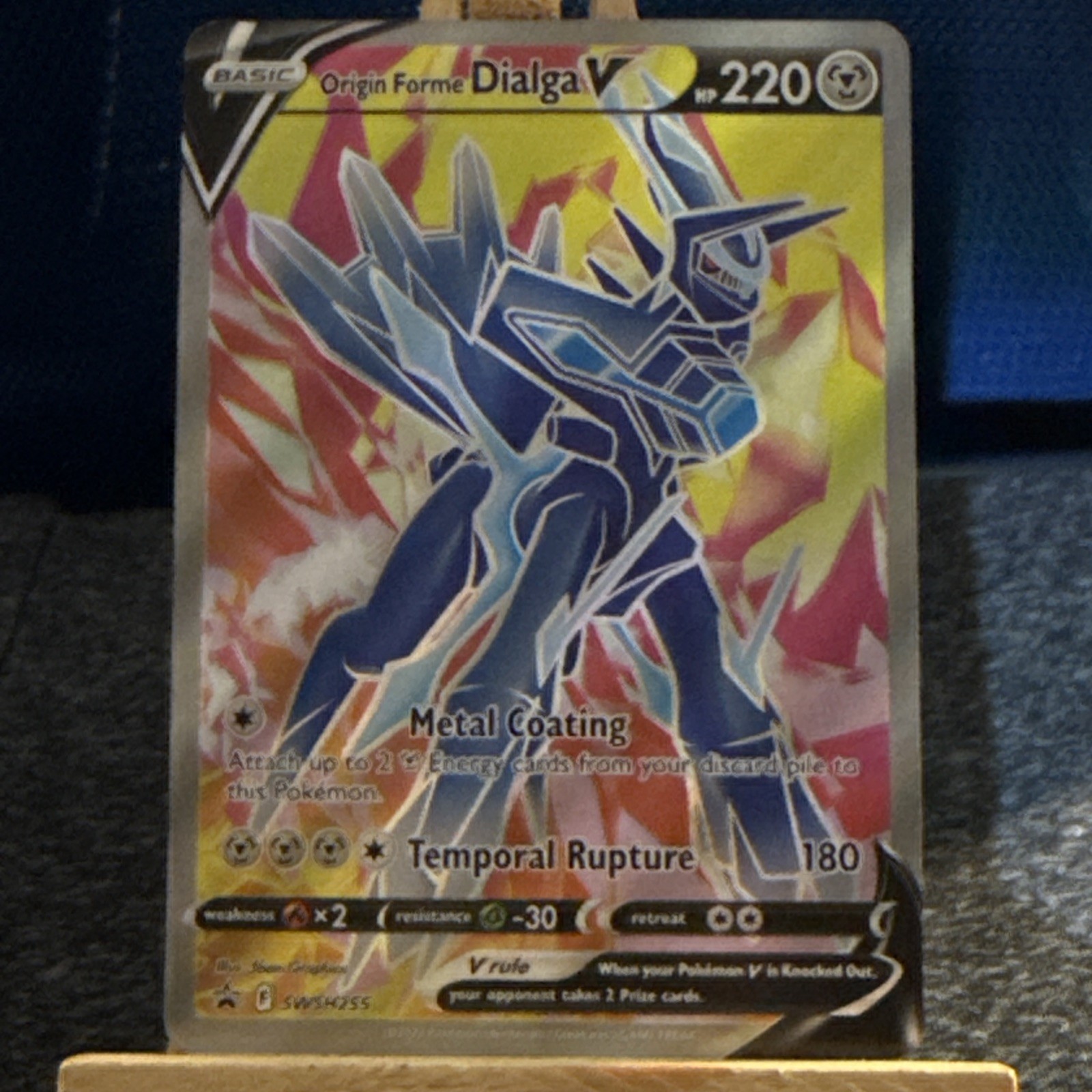 Origin Forme Dialga V SWSH255 Sword & Shield Holo Black Star Promo Pokemon - NM