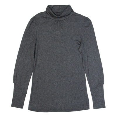 MONSOON Stretch Damen Pullover Grau Rollkragen Eng Gestrickt UK 14
