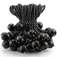 104PC Elastic Ball Bungee Cords 6" Canopy Tarp Tie Downs Straps Portable Durable