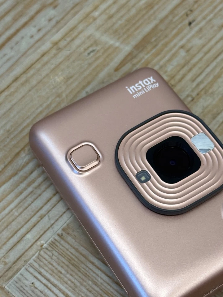 Fujifilm Instax Mini LiPlay Hybrid Instant Camera - Blush Gold Working - Image 3 of 4