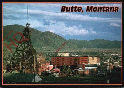 Ansichtskarte; Montana, Butte, Minenaufzugsturm