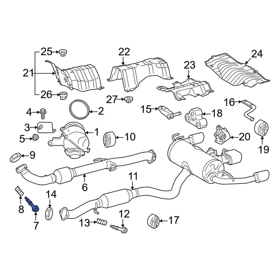 For Toyota Tacoma 2005-2024 Toyota 90109A0064 Front Exhaust Bolt Foto 4 de 4