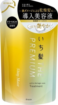 ICHIKAMI THE PREMIUM Shiny Moist Extra Damage Care Treatment Refill 340g Japan