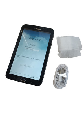 Samsung Galaxy Tab 3 7  SM-T210R 8GB Black WiFi Tested Reset Good!