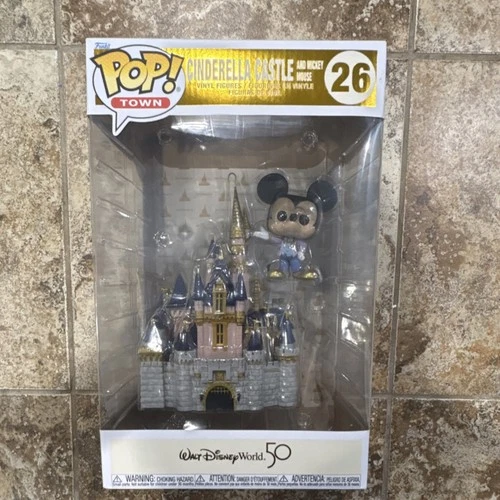 Funko Pop! Town Disney Mickey Mouse & Cinderella Castle #26 50th Exclusive Vinyl
