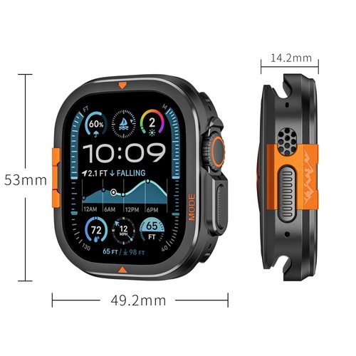Rugged Metal Case Compatible with Apple Watch Ultra Case 49mm 46mm Series 10,... - Picture 5 of 6