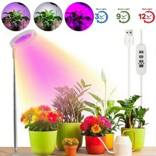 LED Grow Light for Indoor Plants with Stand UV Full Spectrum Halo Growing Lamp