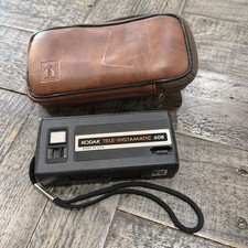 Vintage 1970s Kodak Tele Instamatic 608 Black 110 Film Camera - Untested