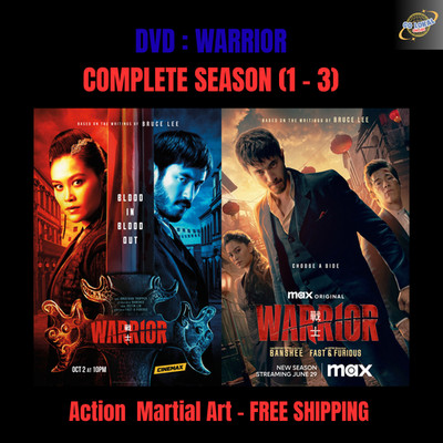 DVD WARRIOR TV Series Full Season 1, 2 & 3 Action Martial Art - FREE SHIPPING